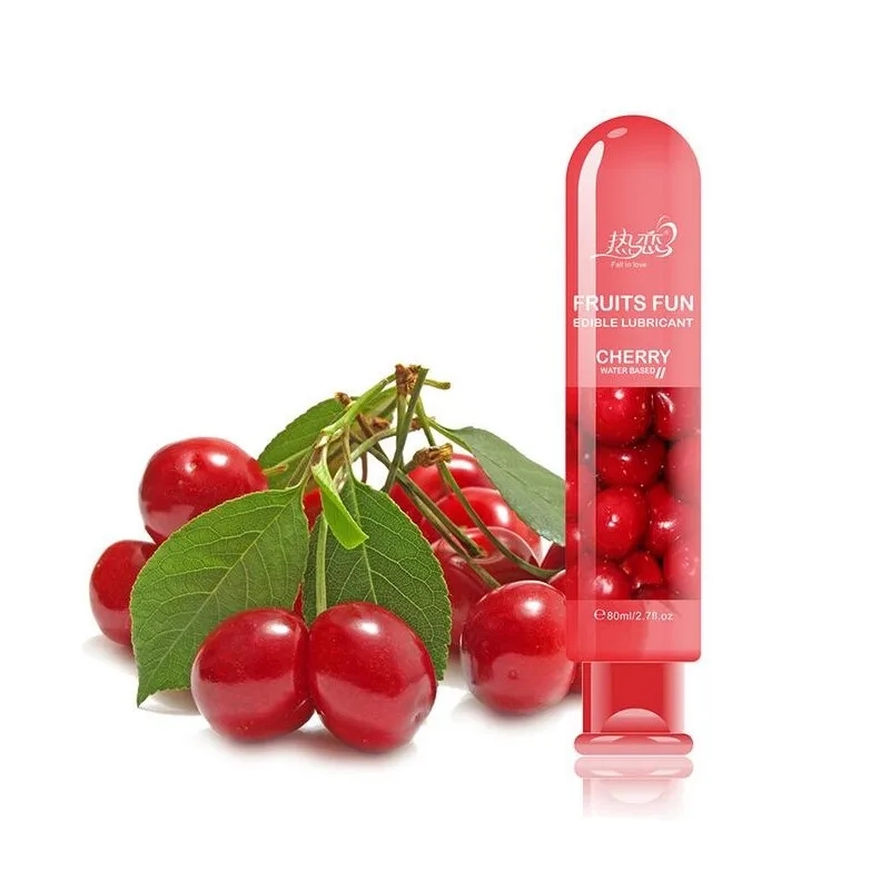 Sex Lubricant Flavored Edible Water Based Fruit Gel Foreplay Anal Lube Massage